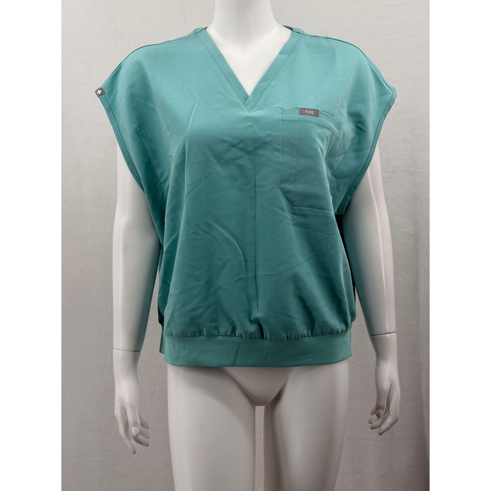 FIGS Scrub Top Womens XL Raleigh Relaxed V-Neck Medical Work Hospital Healthcare